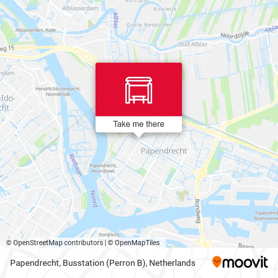 Papendrecht, Busstation (Perron B) map