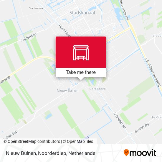 Nieuw Buinen, Noorderdiep map