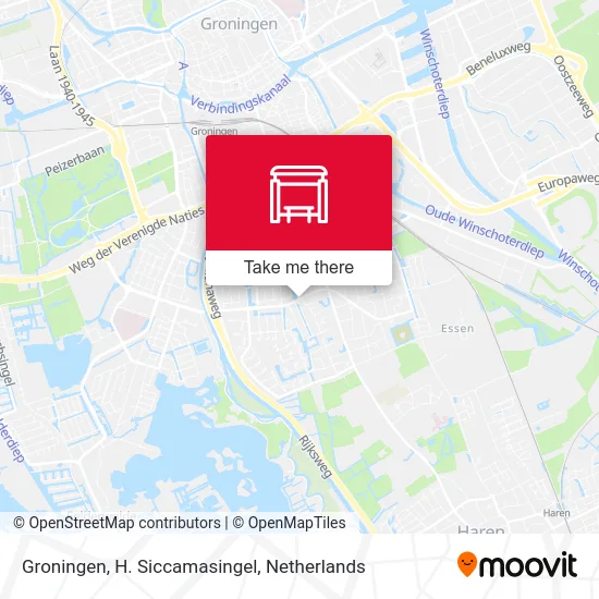 Groningen, H. Siccamasingel map