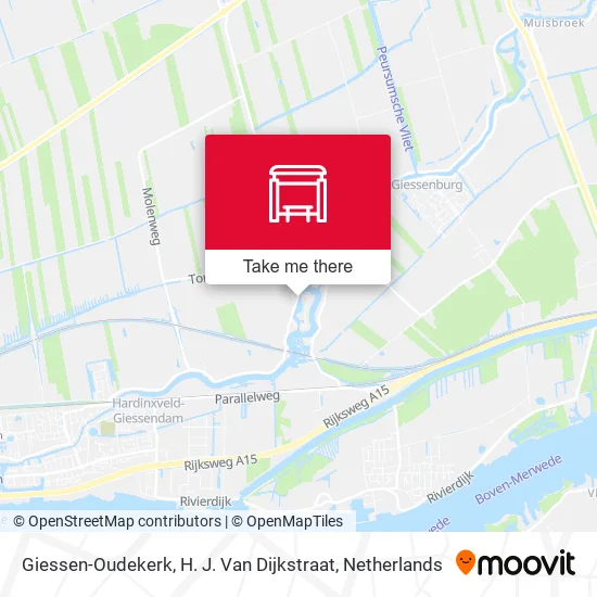 Giessen-Oudekerk, H. J. Van Dijkstraat map