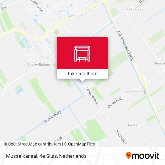 Musselkanaal, 4e Sluis map