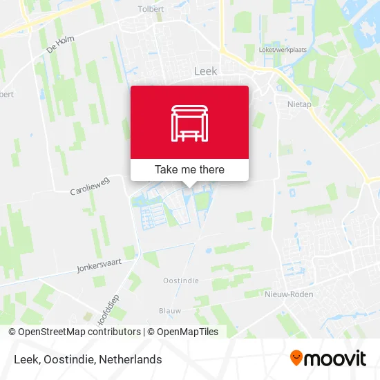 Leek, Oostindie map