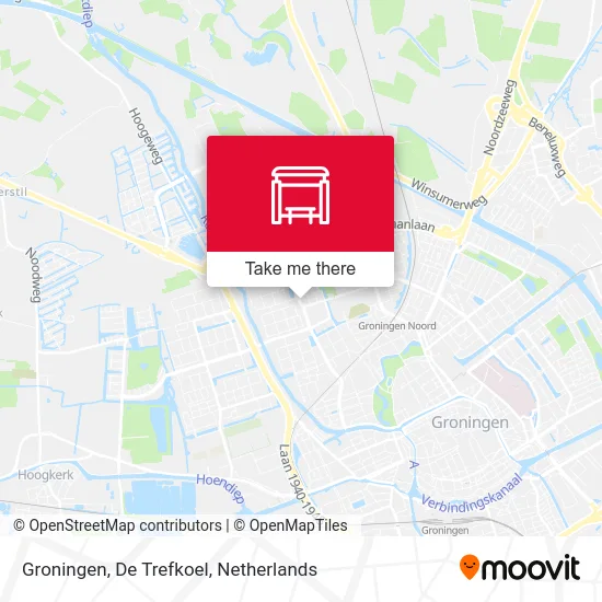 Groningen, De Trefkoel map