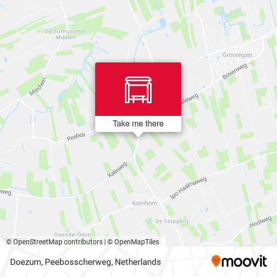 Doezum, Peebosscherweg map