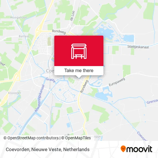 Coevorden, Nieuwe Veste map