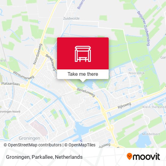 Groningen, Parkallee map