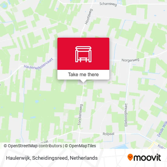 Haulerwijk, Scheidingsreed map