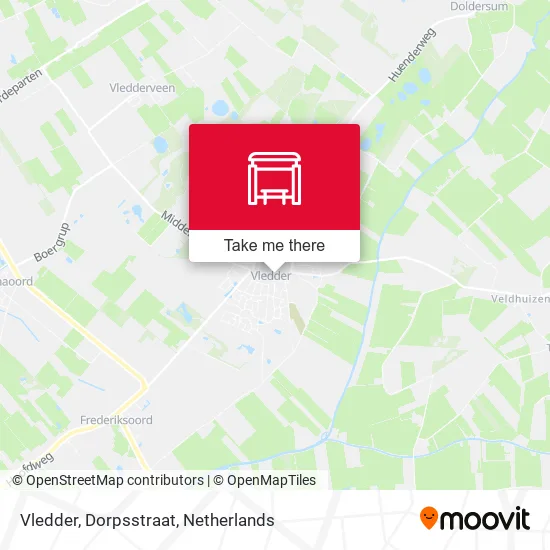 Vledder, Dorpsstraat map