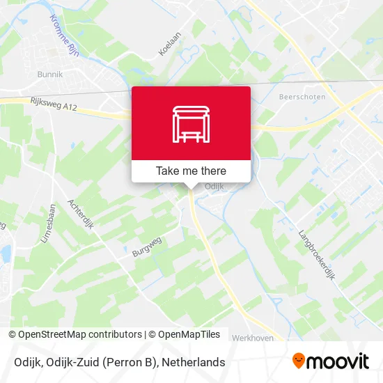 Odijk, Odijk-Zuid (Perron B) map