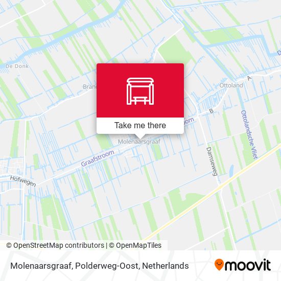 Molenaarsgraaf, Polderweg-Oost map