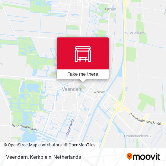 Veendam, Kerkplein map