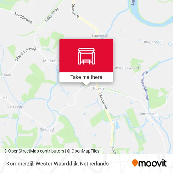 Kommerzijl, Wester Waarddijk map
