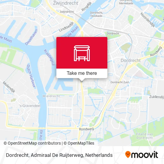 Dordrecht, Admiraal De Ruijterweg map
