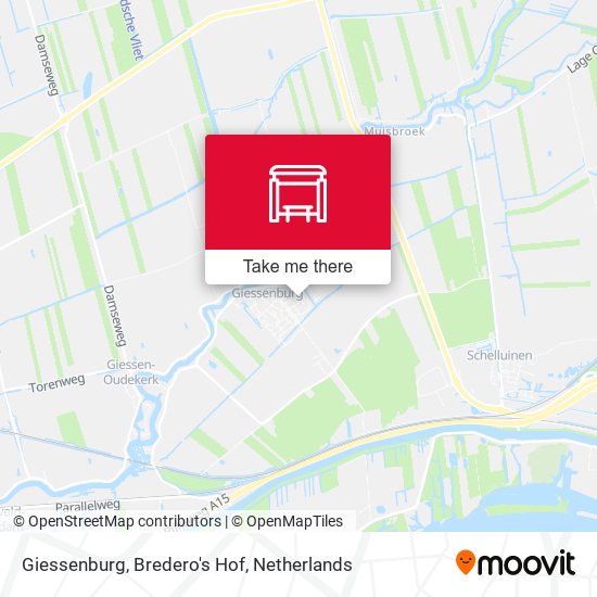 Giessenburg, Bredero's Hof map