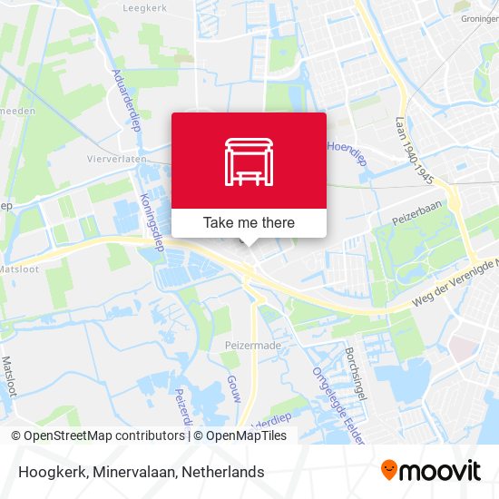 Hoogkerk, Minervalaan map