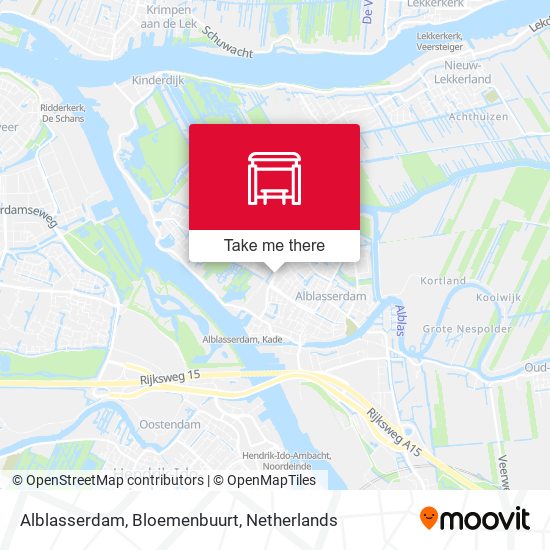 Alblasserdam, Bloemenbuurt map