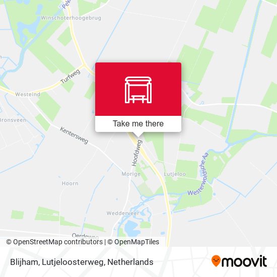 Blijham, Lutjeloosterweg map