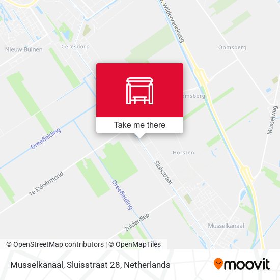 Musselkanaal, Sluisstraat 28 map