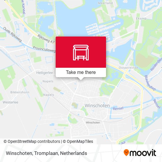 Winschoten, Tromplaan map