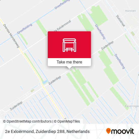 2e Exloërmond, Zuiderdiep 288 Karte