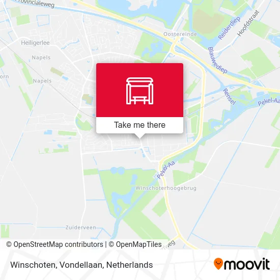 Winschoten, Vondellaan map