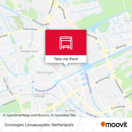 Groningen, Linnaeusplein map
