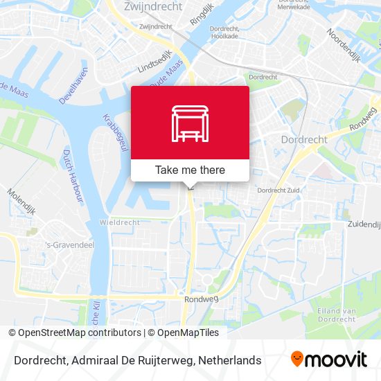 Dordrecht, Admiraal De Ruijterweg map