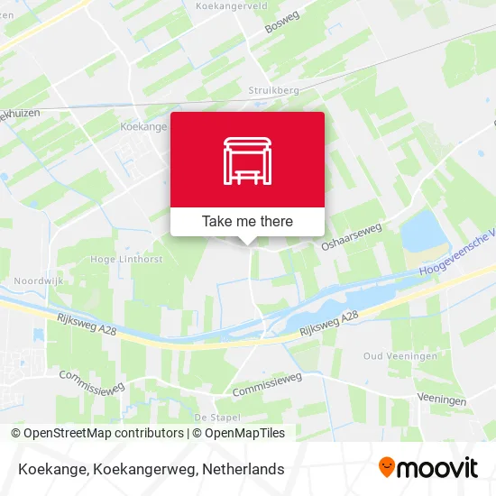 Koekange, Koekangerweg map