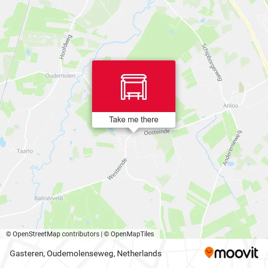 Gasteren, Oudemolenseweg map