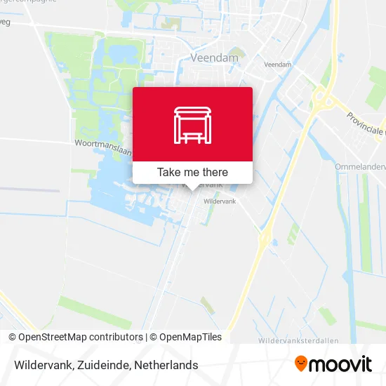Wildervank, Zuideinde map
