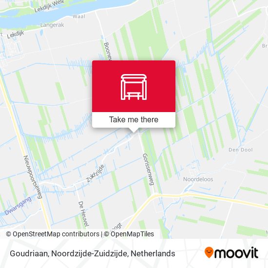 Goudriaan, Noordzijde-Zuidzijde map