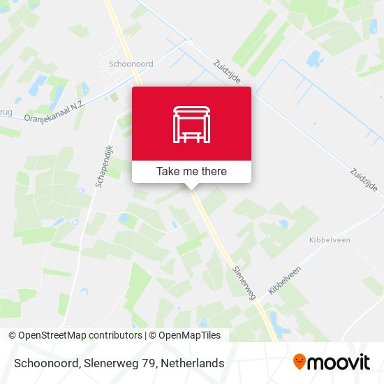 Schoonoord, Slenerweg 79 map