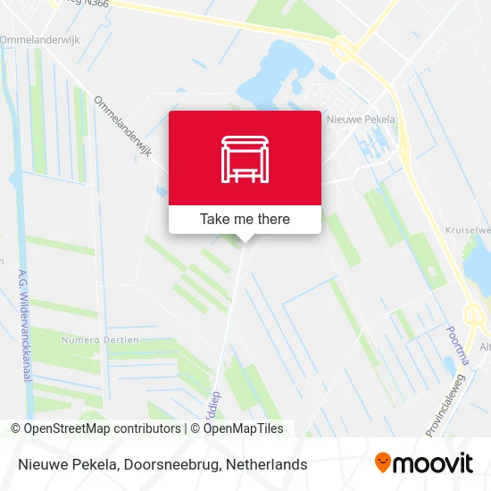 Nieuwe Pekela, Doorsneebrug map