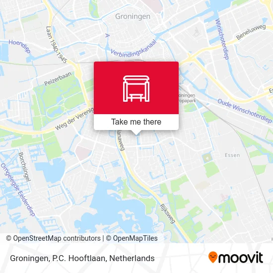 Groningen, P.C. Hooftlaan map