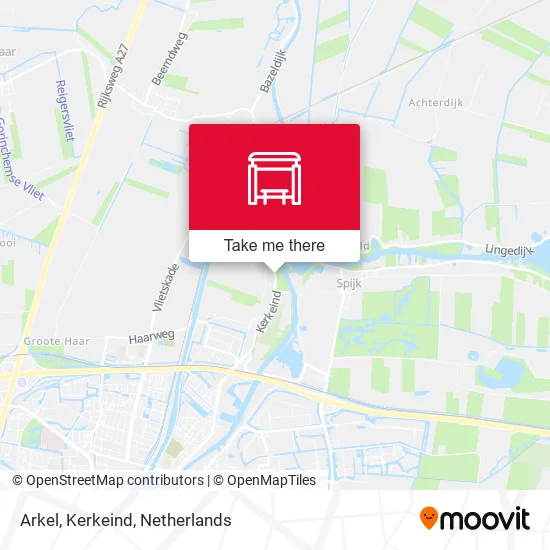 Arkel, Kerkeind Karte