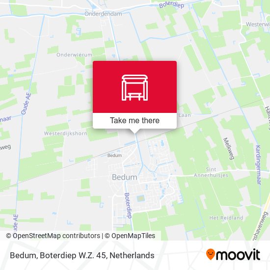 Bedum, Boterdiep W.Z. 45 map