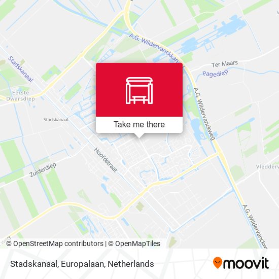 Stadskanaal, Europalaan map
