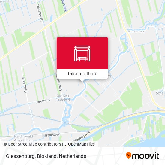 Giessenburg, Blokland map