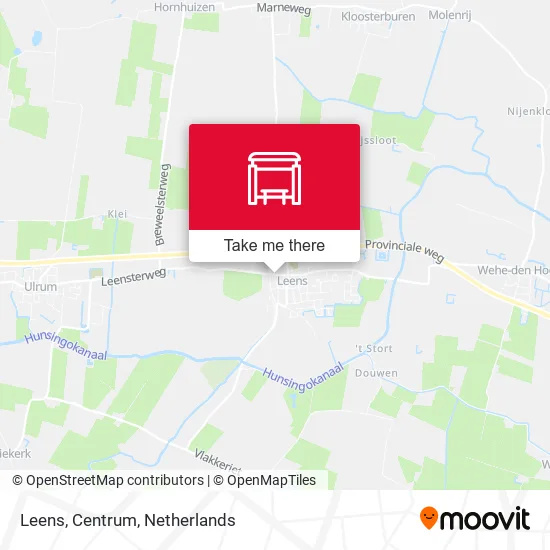 Leens, Centrum map