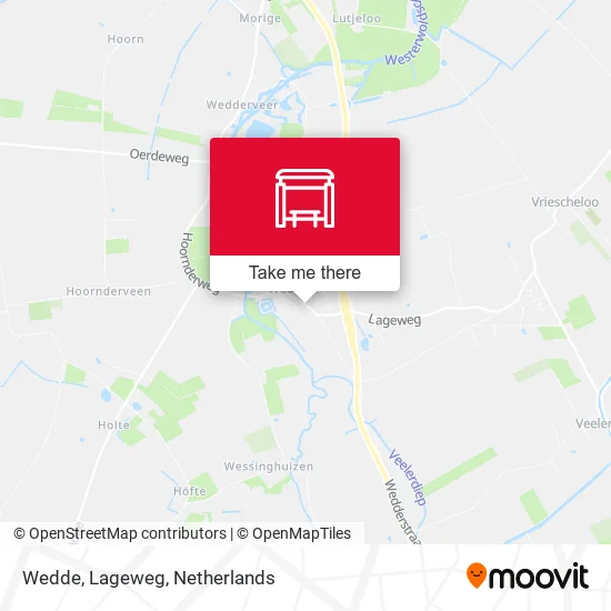 Wedde, Lageweg map