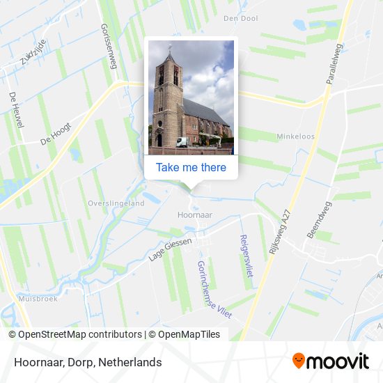 Hoornaar, Dorp map