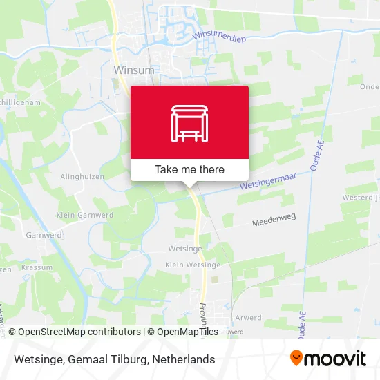 Wetsinge, Gemaal Tilburg map