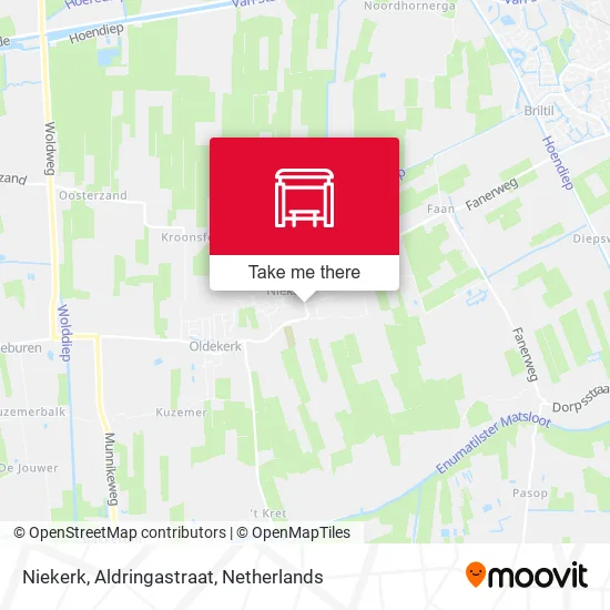 Niekerk, Aldringastraat Karte