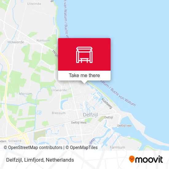 Delfzijl, Limfjord Karte