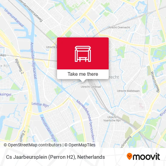 Cs Jaarbeursplein (Perron H2) map