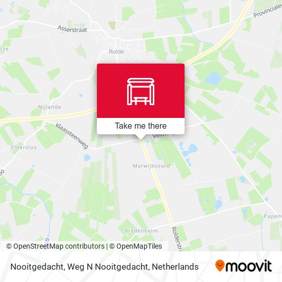 Nooitgedacht, Weg N Nooitgedacht map