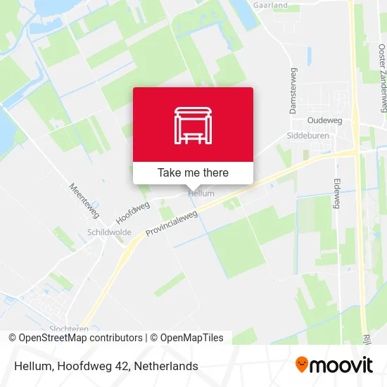 Hellum, Hoofdweg 42 map
