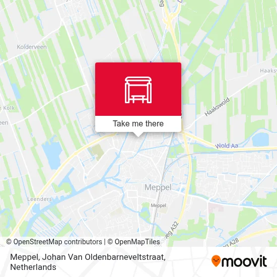 Meppel, Johan Van Oldenbarneveltstraat map