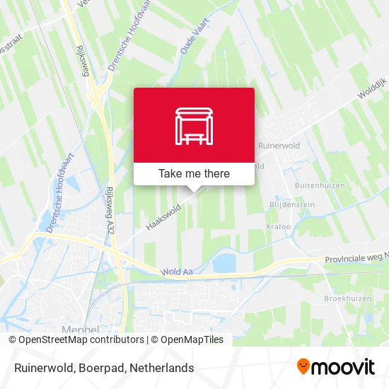 Ruinerwold, Boerpad map