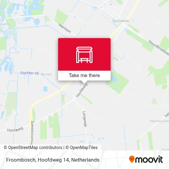 Froombosch, Hoofdweg 14 map